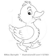 Rubber Ducky Coloring Pages Royalty Free Rf Duck Clipart Illustration By Alex Bannykh Stock Clip Art Illustration Duck Illustration