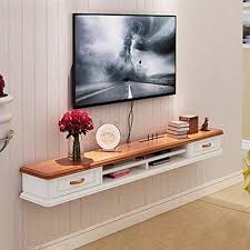 Wall Mounted Tv Shelf Wall Shelf Floating Shelf Set Top Box Router Dvd Player Tv Remote Con In 2020 Living Room Tv Unit Designs Tv Room Design Tv Unit Furniture Design
