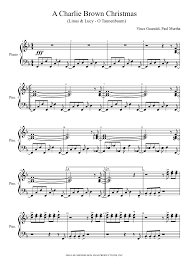 A Charlie Brown Christmas Sheet Music For Piano Solo Musescore Com
