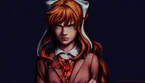 Red monika by alonsoespinoza on deviantart. Angry Monika By Honeybunny Art On Deviantart Ddlc