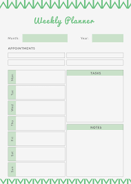 Our printable daily planner templates will help you to stay organized! Free 7 Weekly Planner Templates Templates Archive