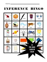 Use for any type of event from a small baby shower to a 2000+. Making Inferences Bingo Game By The Brighter Rewriter Tpt