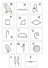 Ecrire Son Prenom En Hieroglyphes Lettres En Hieroglyphes M A Z Hieroglyphes Alphabet Egyptien Hieroglyphes Egyptiens