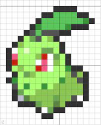 152 Chikorita Pixel Art Pixel Art Design Pixel Art Pokemon