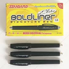 Jual Pulpen Standard Boldliner Elite Signature Pen Black Kota Bandung Atk 123 Tokopedia