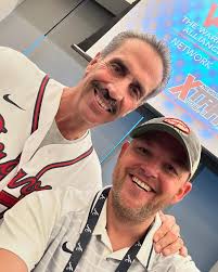 After the @thewarrioralliance event with Sid Bream and @kevnkinney &  @scottymunny we all walked over to the @braves game. Great night and great  win!