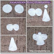 что можно сделать на новый год своими руками родителям Angelochki Ani Morozovoj Vatnye Diski Angelochki Angel