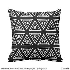 Black And White Decorative Pillows Throw Pillows Black And White Graphic Design Throw Pillow Throw Pillows Pillows Decorative Throw Pillows