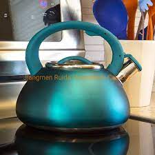 Made of new duracopper finished 18/8 stainless, this kettle will never tarnish. China Simple Household Stove Top Kettle Stainless Steel Green Tea Kettle With High Grade Green Painting China Stainless Steel Kettle And Whistling Kettle Price