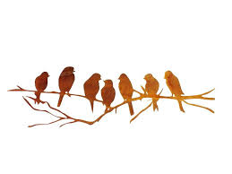 14 rusty metal pieces plus large assortment of wire, tin cans, barbed wire, hardware, rustic for art, assemblage, rustic home decor. Seven Birds Rusted Metal Wall Art