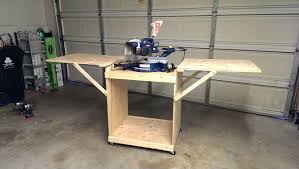 Miter Saw Cart Diy Table Saw Miter Saw Workbench