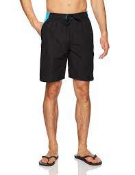 Speedo Marina Sport Volley 20 Workout Shorts Swim Trunks Black Blue Medium Block The Burn Upf 50 Protection Quick Dry Workout Shorts Swim Trunks Speedo