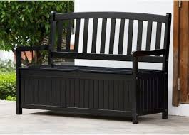 Black Bench With Back Pinterest Outdoor Wood Benches Back Outdoor Wood Storage Bench Black 60l X 26d X 37h In 269 98 Outdoor Wood Wood Storage Bench Wood Storage