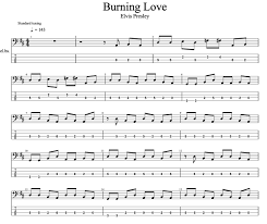 Burning love in the style of elvis presley karaoke with lyrics (no lead vocal). Elvis Presley Burning Love Bass Tabs Backing Tr Lefty Bassman