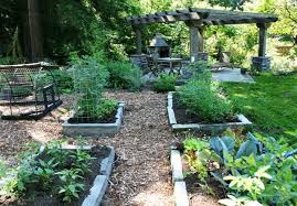 Stone Raised Beds Garden Fowl Uteplats
