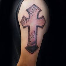 Want to see the world's best baseball cross tattoo ideas? 20 Baseball Cross Tattoo Designs For Men Religious Ink Ideas