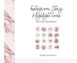 Birthday Instagram Highlight Cover Pink Marble Instagram Story Highlight Icons Rose Gold Marble Hand Etsy Instagram Icons Instagram Story How To Draw Hands