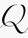 Letter Q in big cursive font" Sticker for Sale by ComfyCloud ...