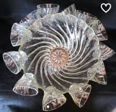 Hazel Ware 15 pc Swirl Colonial Crystal Punch Set for Sale in Topeka, KS