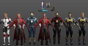 Starlord Pack Marvel Heroes Xnalara By Xelandis Marvel Heroes Star Lord Marvel