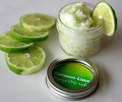 DIY Coconut Lime Sugar Scrub