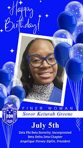 Beta Delta Zeta chapter wishes Soror Elisha V. Monroe a very happy  birthday. May your special day be as beautiful as you and filled with an  abundance of love, peace, and joy.