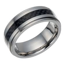 Titanium Carbon Fibre Detail Ring Carbon Fiber Wedding Ring Titanium Rings Detailed Ring