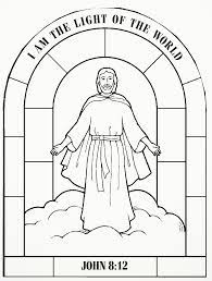 Jesus Is The Light Of The World Jesus Coloring Pages Lds Coloring Pages Christian Coloring