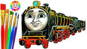 Thomas and friends 30 coloring page. How To Draw Train Thomas And Friends Coloring Pages Hiro Train Video For Kids Youtube