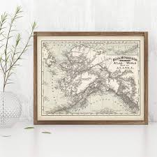 55+ incredible trivia questions about alaska alaska became the 49 th state of the u.s. Buy 1892 Alaska Map 11x14 Unframed Art Print Great Vintage Home Decor And Gift Under 15 Online In Indonesia B07gn2mb7j