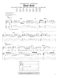 Avenged Sevenfold Dear God Sheet Music Pdf Notes Chords Pop Score Guitar Tab Download Printable Sku 63885