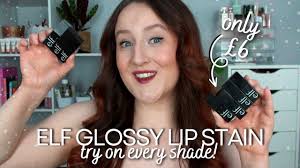 ELF GLOSSY LIP STAIN REVIEW