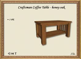Add style to your home, with pieces that add to your decor while providing hidden storage. Second Life Marketplace Craftsman Coffee Table Honey Oak