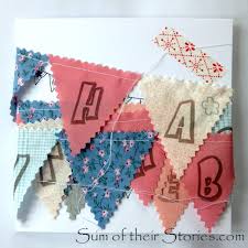 If you want to alter the project, select customize, then use the tools in the edit panel to make changes before you cut. Make A Simple Bunting Card Sum Of Their Stories Craft Blog