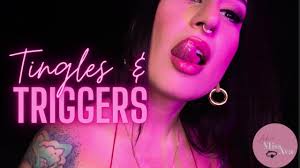 ASMR Tingles & Triggers - Femdom Eye Contact Glossy Lip Fetish