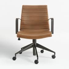 Caveen office chair cover computer chair universal boss chair cover modern simplism style high back large size (chair not included) black large 4.4 out of 5 stars 4,416 $15.99 $ 15. Graham Brown Leather Desk Chair Crate And Barrel Uae