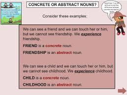 This Terrific Iwb Lesson Will Help Your Students To Understand The Difference Between Concrete And Abstract Nouns Abstract Nouns Nouns Lesson Nouns Lesson Plan