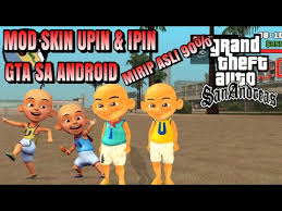 Mod Skin Upin Ipin Bikin Rusuh Di Kota Los Santos Gta Sa Android Youtube