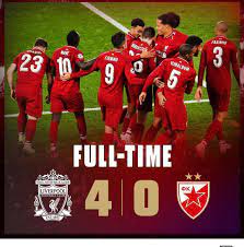Liverpool 4 0 Red Star Belgrade Liverpool Uefa Champions League Liverpool Football Club