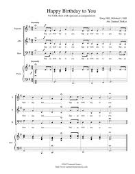 Happy birthday free sheet music. Happy Birthday To You Sheet Music To Download And Print