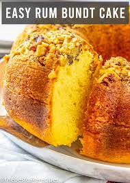 Easy Rum Bundt Cake In 2020 Rum Cake Recipe Easy Rum Cake Recipe Rum Cake