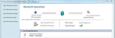 We provide bose connect 6.2.2 apk file for android 5.0+ and up. Bose Quietcomfort 35 Not Working On Windows 7 64bit Microsoft Community