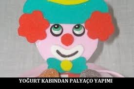 Meyveli Yogurt Kabi Ile Cocugunuza Oyuncak Yapmak Isterseniz Yogurt Kabindan Palyaco Yapimi Icin Gerekli Malzemeler Ve Uygulamanin Yapil Yogurt Kaptan Oyuncak