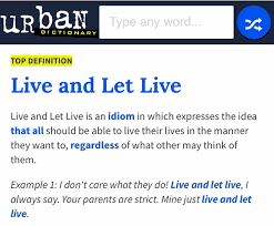 Live and let live definition: Satelite Bvdcriminvl Twitter