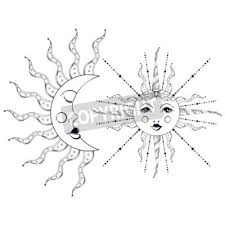 Maybe you would like to learn more about one of these? Boho Elegant Sun And Vintage Moon Tattoo Zentangle Stylized Fototapete Fototapeten Wind Weiss Hochzeit Myloview De