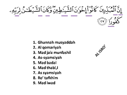 Al isra artinya adalah perjalanan malam diambil dari ayat pertama surat tersebut. Apa Saja Hukum Tajwid Yang Terdapat Dlm Surah Al Isra Ayat 27 Brainly Co Id