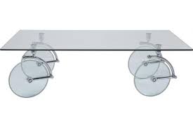 table basse kare design en verre a roues table basse declikdeco iziva com table basse verre table basse verre design table basse
