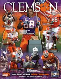 2009 Clemson Football Bowl Media Guide By Clemson Tigers Issuu