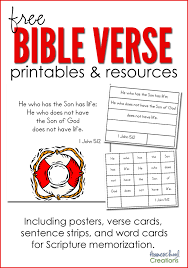 Bible Verse Printables And Resources