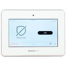 Tap the lock symbol visible on the thermostat's display. Proa7plus Resideo Honeywell Home Proseries Wireless Touchscreen Alarm Control Panel For United States